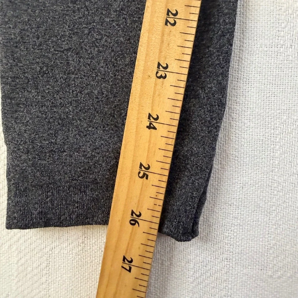 Zenana Outfitters Charcoal Gray Fleece Lined High Waisted Leggings L/XL NP-5653